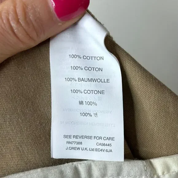 J.Crew Tan Chino Shorts Size 6 - Picture 3 of 4